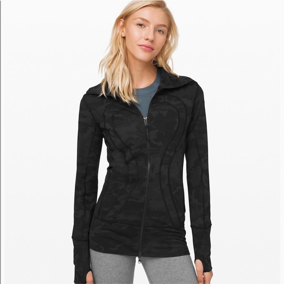 Lululemon In Stride Jacket Incognito Camo Multi Grey 4 - Picture 1 of 6